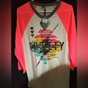 NWT men's Society raglan